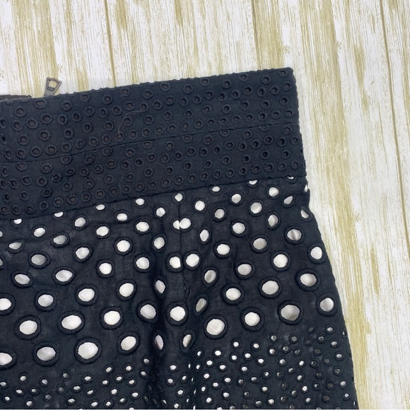 Kimora Lee Simmons Black Perforated Pencil Skirt - Picture 4 of 8